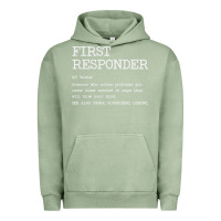 Pigment Oil Green first responder  definition design Urban Hoodie - linhVisuals