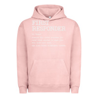 Pigment Salmon first responder  definition design Urban Hoodie - linhVisuals
