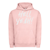 Pigment Salmon hell yeah! Urban Hoodie - linhVisuals