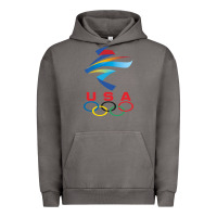 Pigment Tornado USA OLYMPIC RINGS Urban Hoodie - linhVisuals