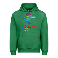 Emerald USA OLYMPIC RINGS Urban Hoodie - linhVisuals