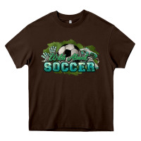 Chocolate Brown Wild about Soccer Heavy Core Tee - HowdyJamesFarm