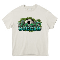 Cream Wild about Soccer Heavy Core Tee - HowdyJamesFarm