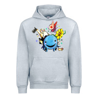 Heather Grey oswald the octopus Urban Hoodie - linhVisuals