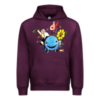 Mauve Wine oswald the octopus Urban Hoodie - linhVisuals