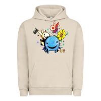 Pigment French Oak oswald the octopus Urban Hoodie - linhVisuals