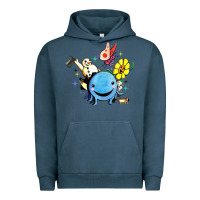 Pigment Midnight Navy oswald the octopus Urban Hoodie - linhVisuals