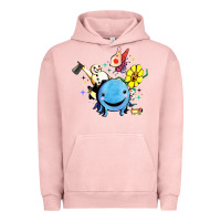 Pigment Salmon oswald the octopus Urban Hoodie - linhVisuals