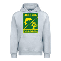Heather Grey oregon fish & wildlife deadheads unite! Urban Hoodie - linhVisuals