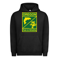 Pigment Black oregon fish & wildlife deadheads unite! Urban Hoodie - linhVisuals