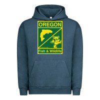 Pigment Midnight Navy oregon fish & wildlife deadheads unite! Urban Hoodie - linhVisuals