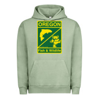 Pigment Oil Green oregon fish & wildlife deadheads unite! Urban Hoodie - linhVisuals