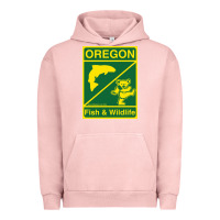 Pigment Salmon oregon fish & wildlife deadheads unite! Urban Hoodie - linhVisuals