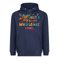 Navy just a girl who loves cows Heavyweight Hoodie - JahusDesignShop