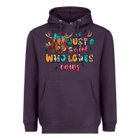 Plum just a girl who loves cows Heavyweight Hoodie - JahusDesignShop