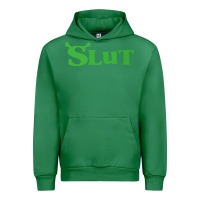 Emerald SHREK SLUT GREEN SHIRT Urban Hoodie - linhVisuals