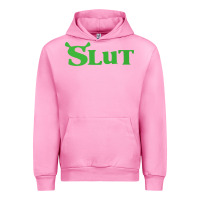 Fuchsia Pink SHREK SLUT GREEN SHIRT Urban Hoodie - linhVisuals