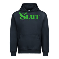 Navy SHREK SLUT GREEN SHIRT Urban Hoodie - linhVisuals