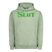 Pigment Oil Green SHREK SLUT GREEN SHIRT Urban Hoodie - linhVisuals