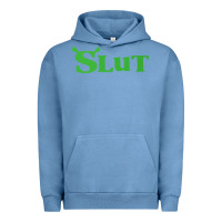 Pigment Pebble Blue SHREK SLUT GREEN SHIRT Urban Hoodie - linhVisuals