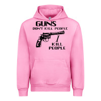 Fuchsia Pink guns dont kill people i kill people 1996 Urban Hoodie - linhVisuals