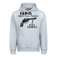 Heather Grey guns dont kill people i kill people 1996 Urban Hoodie - linhVisuals