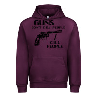 Mauve Wine guns dont kill people i kill people 1996 Urban Hoodie - linhVisuals