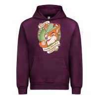 Mauve Wine chin up   robin hood Urban Hoodie - linhVisuals