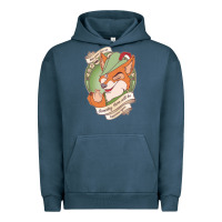 Pigment Midnight Navy chin up   robin hood Urban Hoodie - linhVisuals