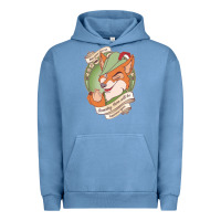 Pigment Pebble Blue chin up   robin hood Urban Hoodie - linhVisuals