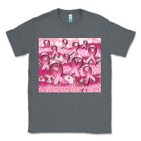 Charcoal Heather ribbon  breast cancer Classic Tee - CowGirlArtShop
