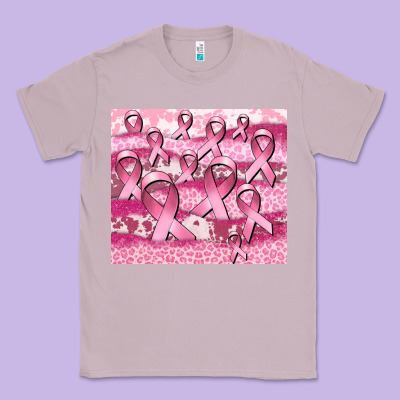 Ribbon  Breast Cancer Classic Tee Designed By Cowgirlartshop