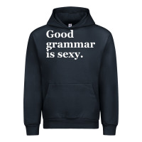 Navy good grammar is sexy Urban Hoodie - linhVisuals