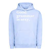 Pigment Grape Ice good grammar is sexy Urban Hoodie - linhVisuals
