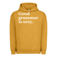 Pigment Peanut Butter good grammar is sexy Urban Hoodie - linhVisuals