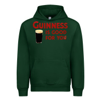 Forest Green guiness is good for you (and me) hq fnny Urban Hoodie - linhVisuals