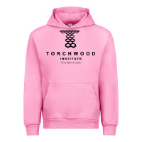 Fuchsia Pink torchwood institute Urban Hoodie - linhVisuals