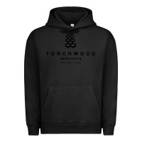 Pigment Black torchwood institute Urban Hoodie - linhVisuals