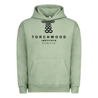 Pigment Oil Green torchwood institute Urban Hoodie - linhVisuals