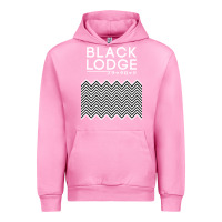 Fuchsia Pink twin peaks inspired japanese black lodge Urban Hoodie - linhVisuals