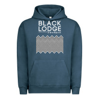 Pigment Midnight Navy twin peaks inspired japanese black lodge Urban Hoodie - linhVisuals