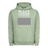 Pigment Oil Green twin peaks inspired japanese black lodge Urban Hoodie - linhVisuals