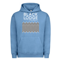 Pigment Pebble Blue twin peaks inspired japanese black lodge Urban Hoodie - linhVisuals