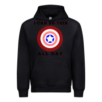 Black i can do this all day graphic mens & womens t shirt Urban Hoodie - linhVisuals