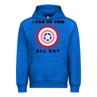 Cobalt i can do this all day graphic mens & womens t shirt Urban Hoodie - linhVisuals