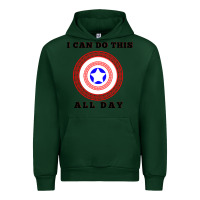 Forest Green i can do this all day graphic mens & womens t shirt Urban Hoodie - linhVisuals