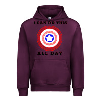 Mauve Wine i can do this all day graphic mens & womens t shirt Urban Hoodie - linhVisuals