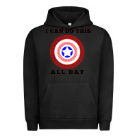 Pigment Black i can do this all day graphic mens & womens t shirt Urban Hoodie - linhVisuals