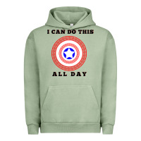 Pigment Oil Green i can do this all day graphic mens & womens t shirt Urban Hoodie - linhVisuals