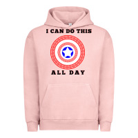 Pigment Salmon i can do this all day graphic mens & womens t shirt Urban Hoodie - linhVisuals